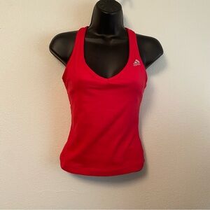 Adidas ClimaCool Racerback Three Stripes Vintage Polyester Spandex Size S